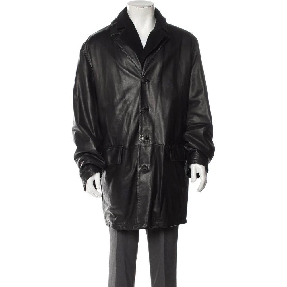 Gimo's Italiana Leather Overcoat